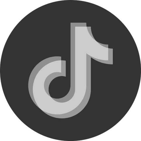 Tiktok Logo Round Black & White